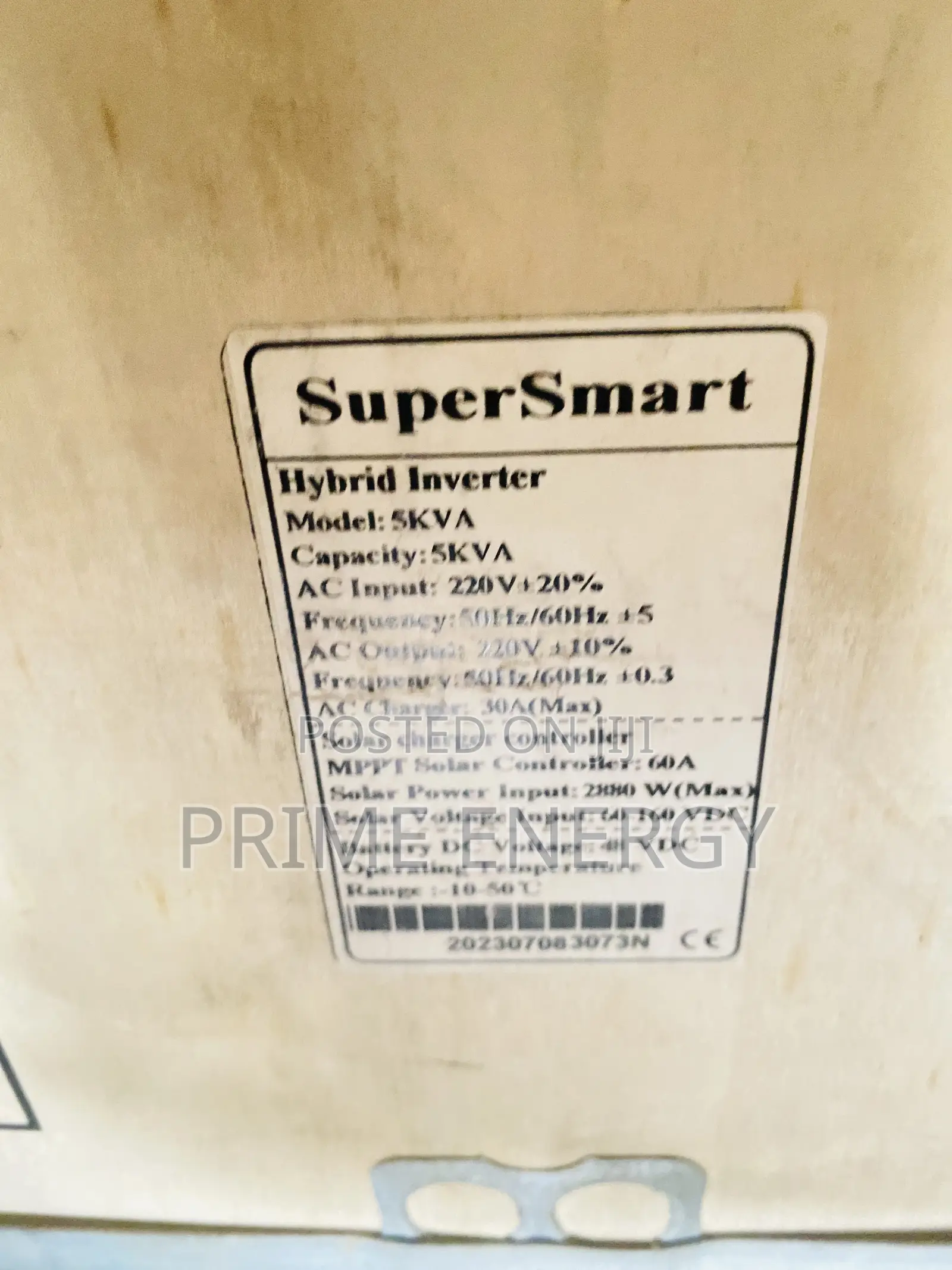 5kva Super Smart Hybrid Inverter