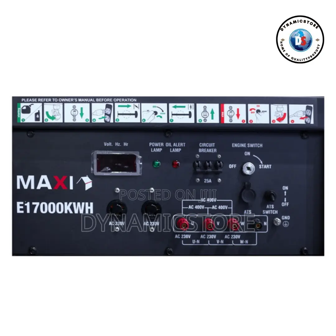 Maxi E17000kwh Generator 21.25 Kva - 3 Phase