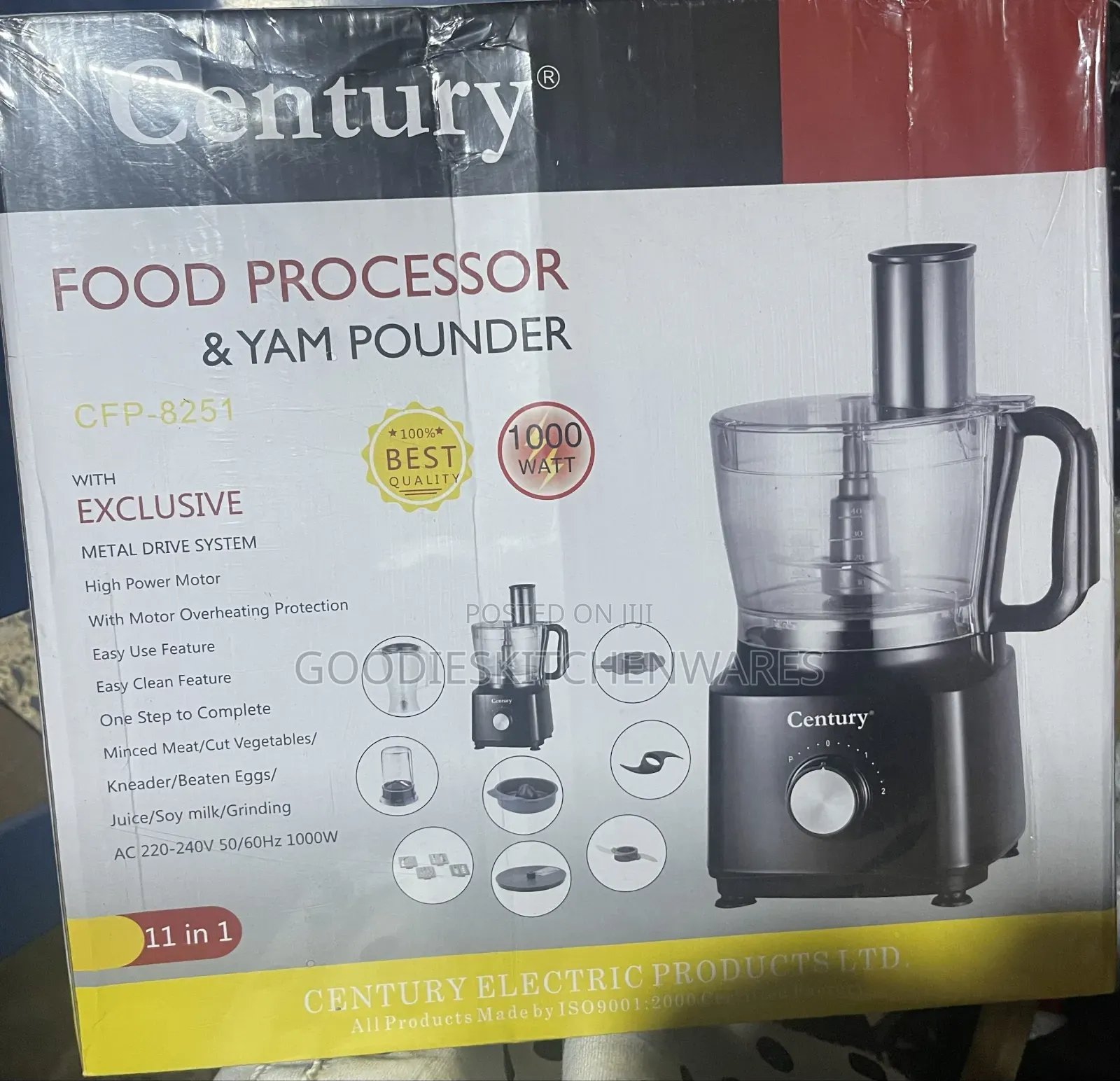 11 in 1 Yam Pounder/ Food Processor