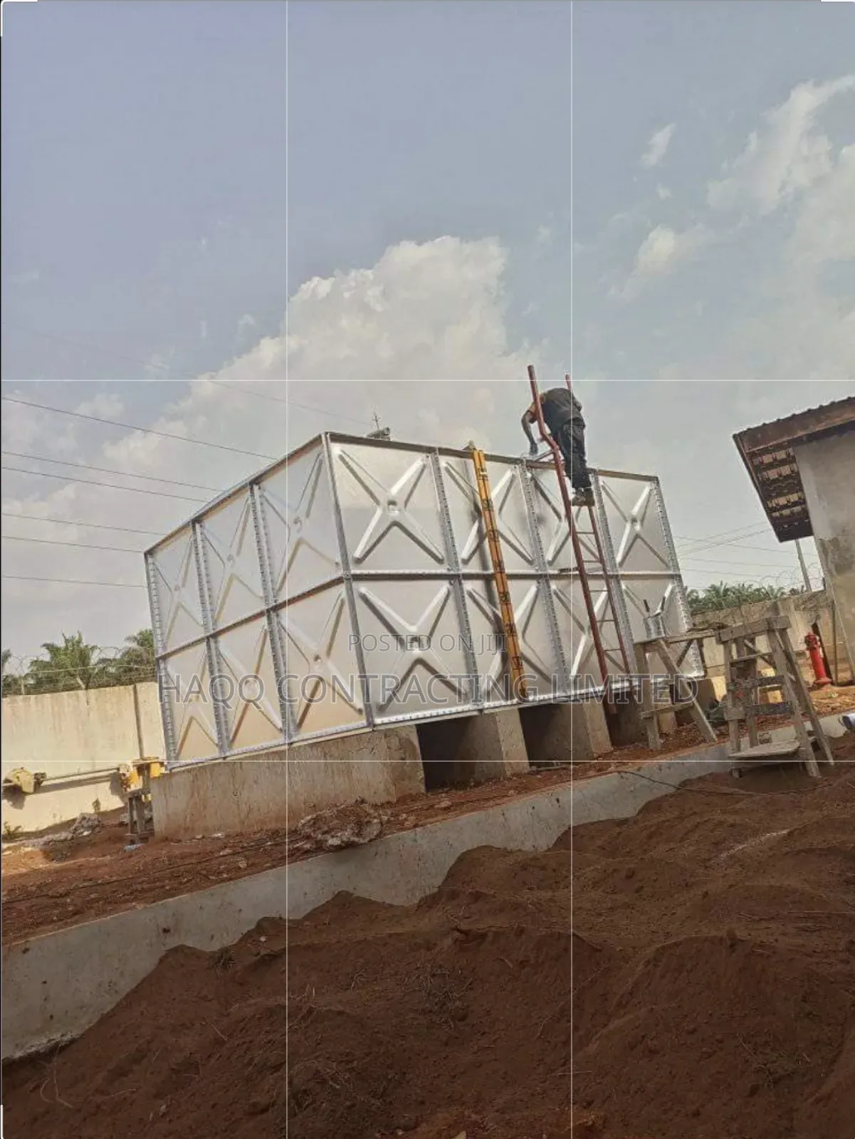 Fibreglass/SMC Panels/Pressed Steel Water Tank Construction