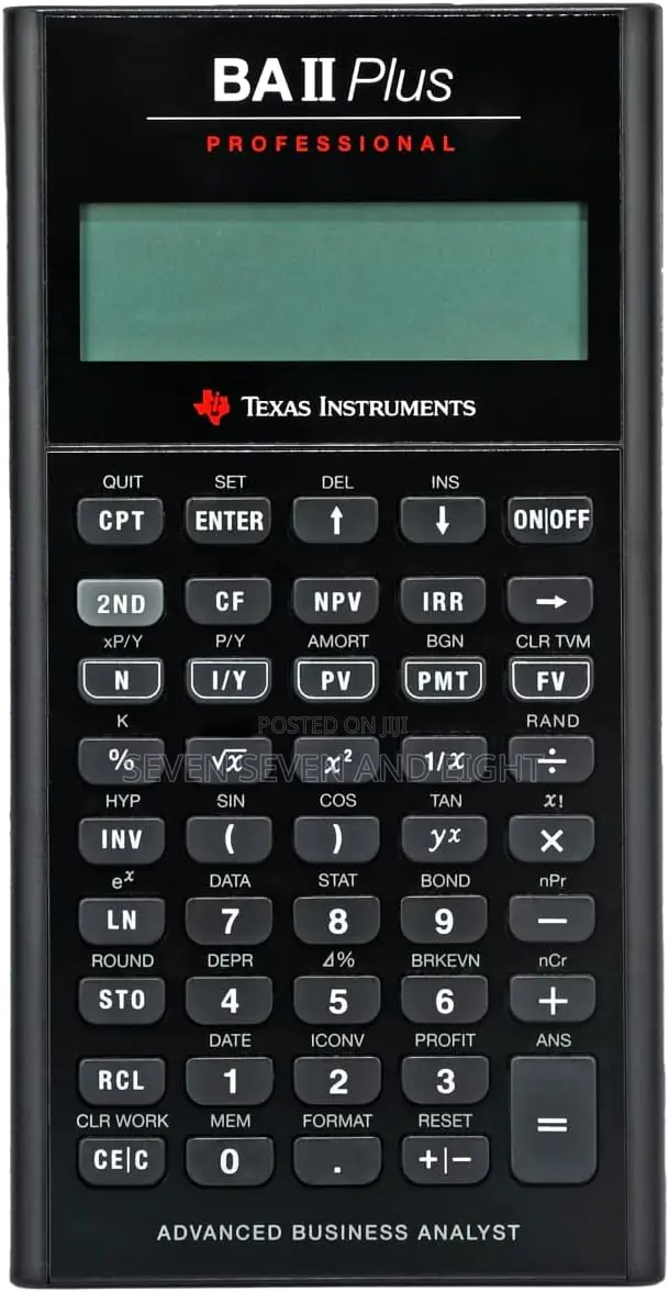 Ba Ii Plus Professional Calculator + Free Pouch