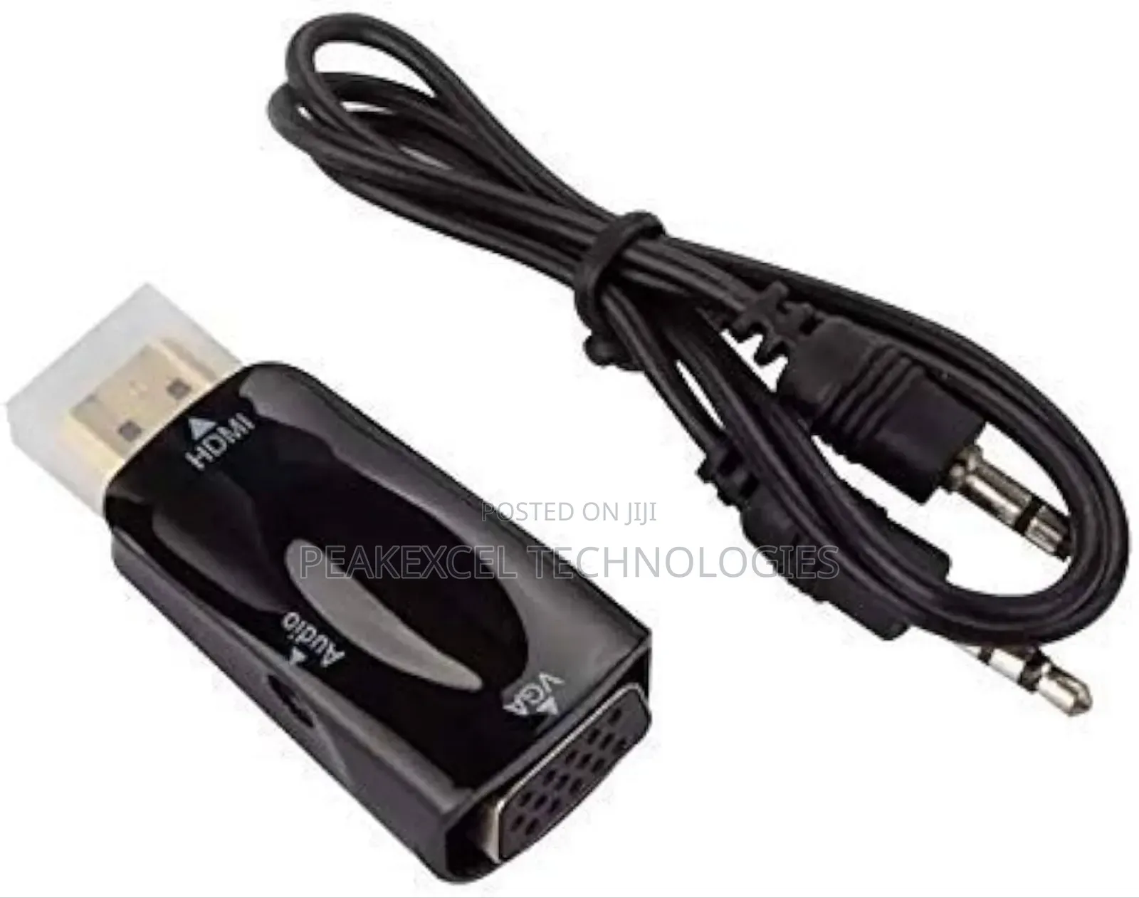HDMI to VGA Converter Adapter -1080p Video With 3.5mm Audio