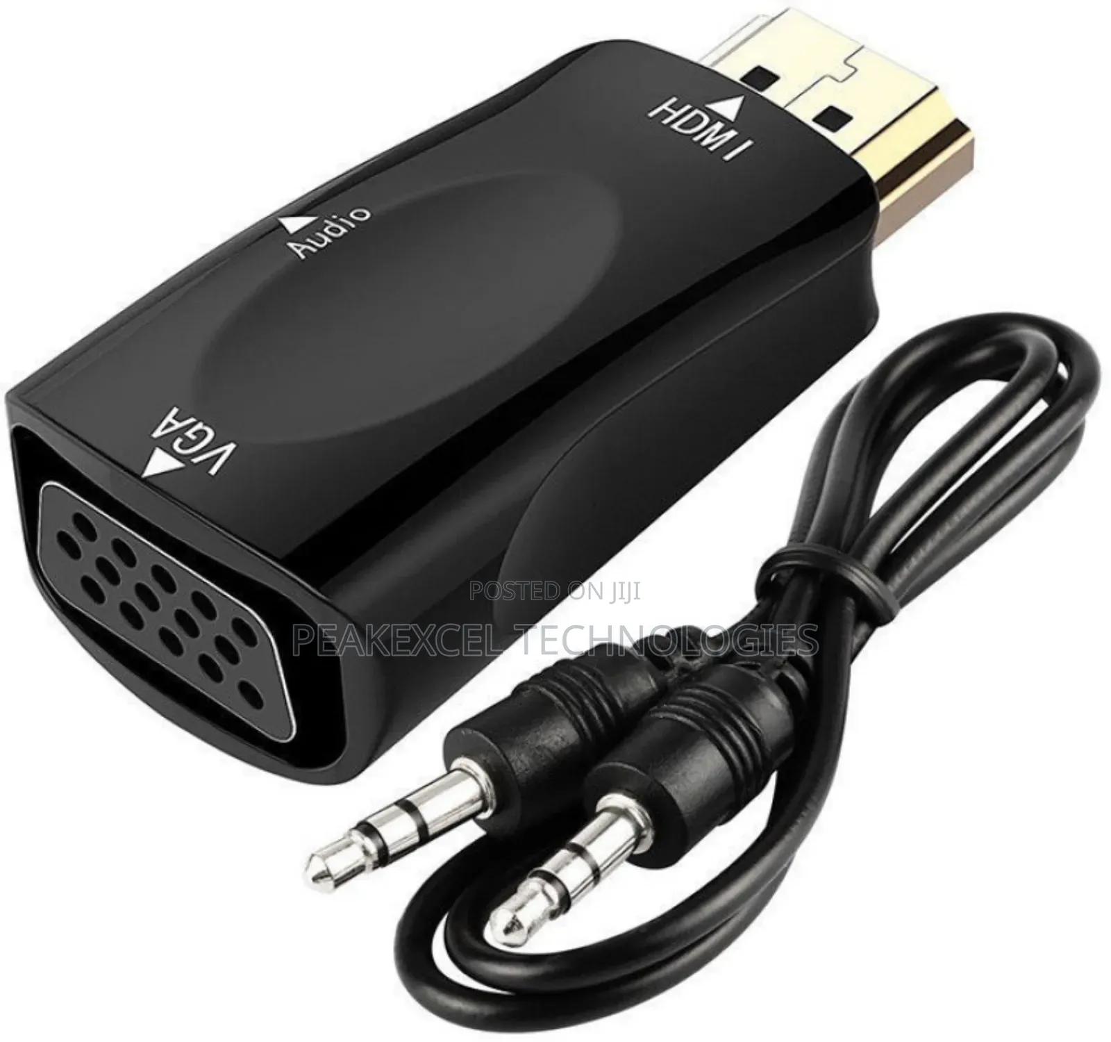 HDMI to VGA Converter Adapter -1080p Video With 3.5mm Audio