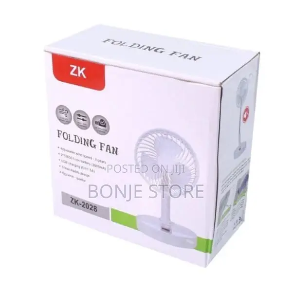 ZK Rechargeable Mini Fan Telescopic Foldable Head - 3600mah