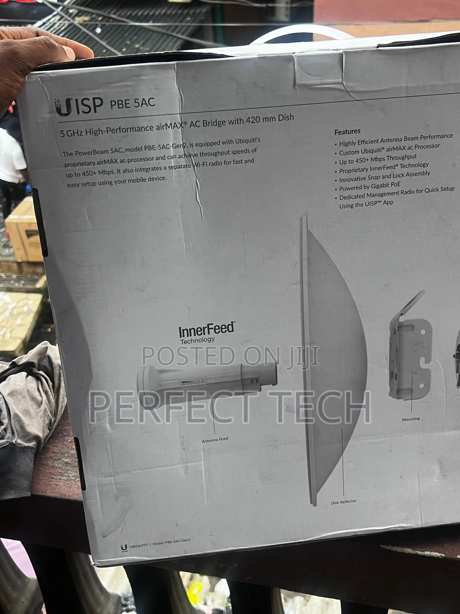 Ubiquiti Pbe-5ac-Gen2 |Airmax Powerbeam 5ac Gen2 5ghz Bridge