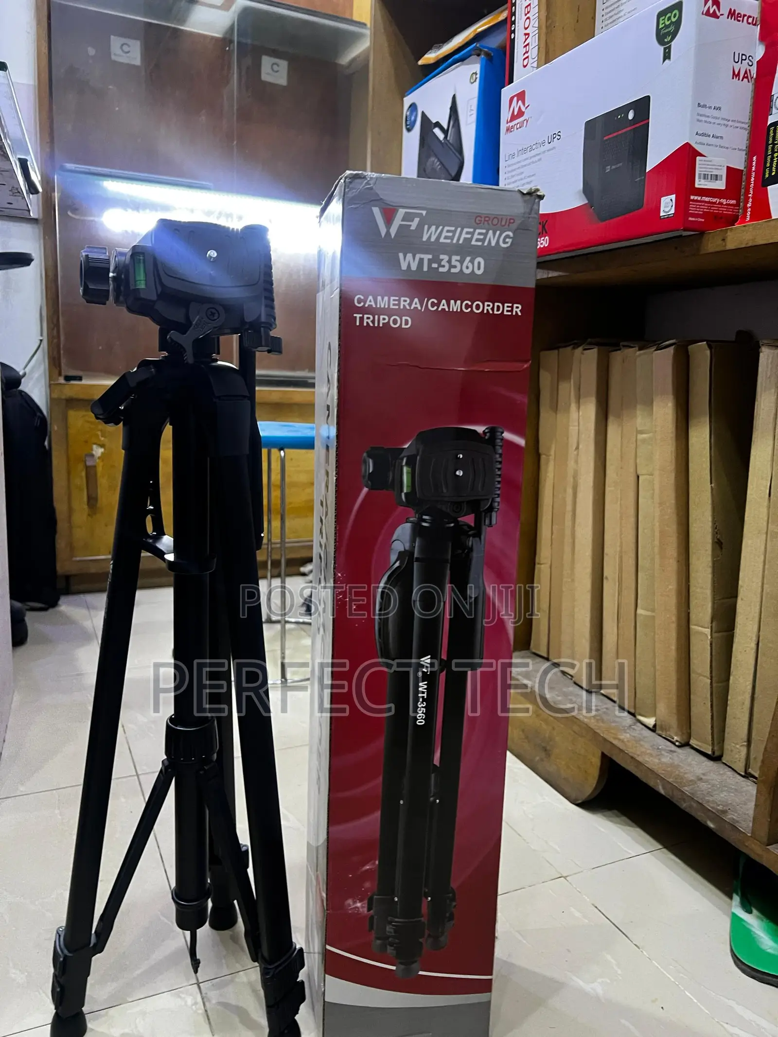 Camera/Camcorder Tripod Stand [With Phone Clip Holder]