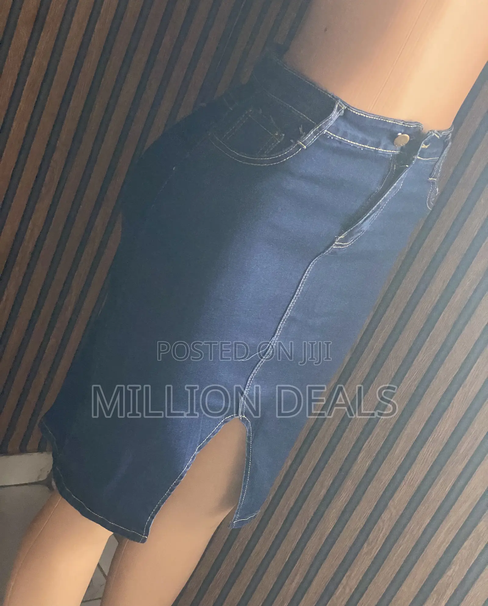 Stylish Stretchy High Waist Women’S Jean Skirt “L”