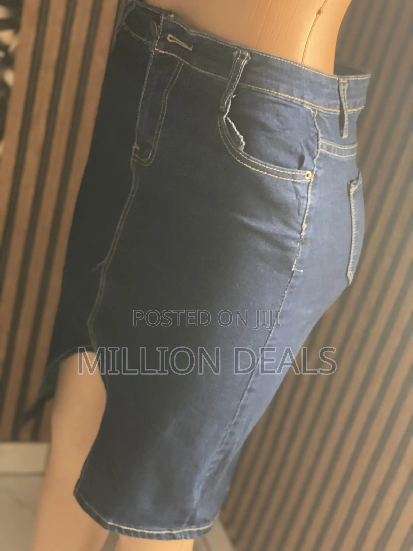 Stylish Stretchy High Waist Women’S Jean Skirt “L”