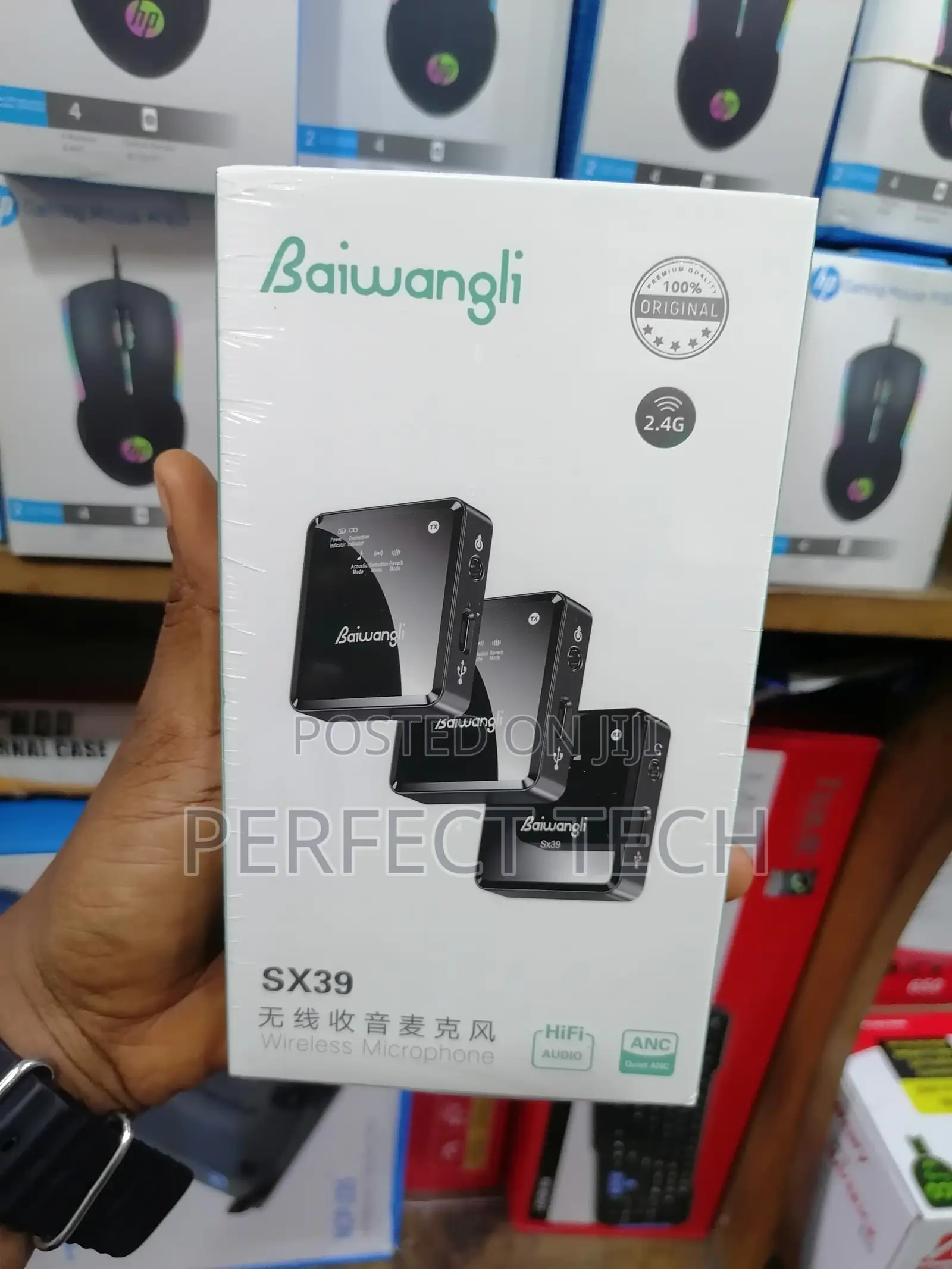 BAIWANGLI SX39 Live Broadcast Wireless Microphone