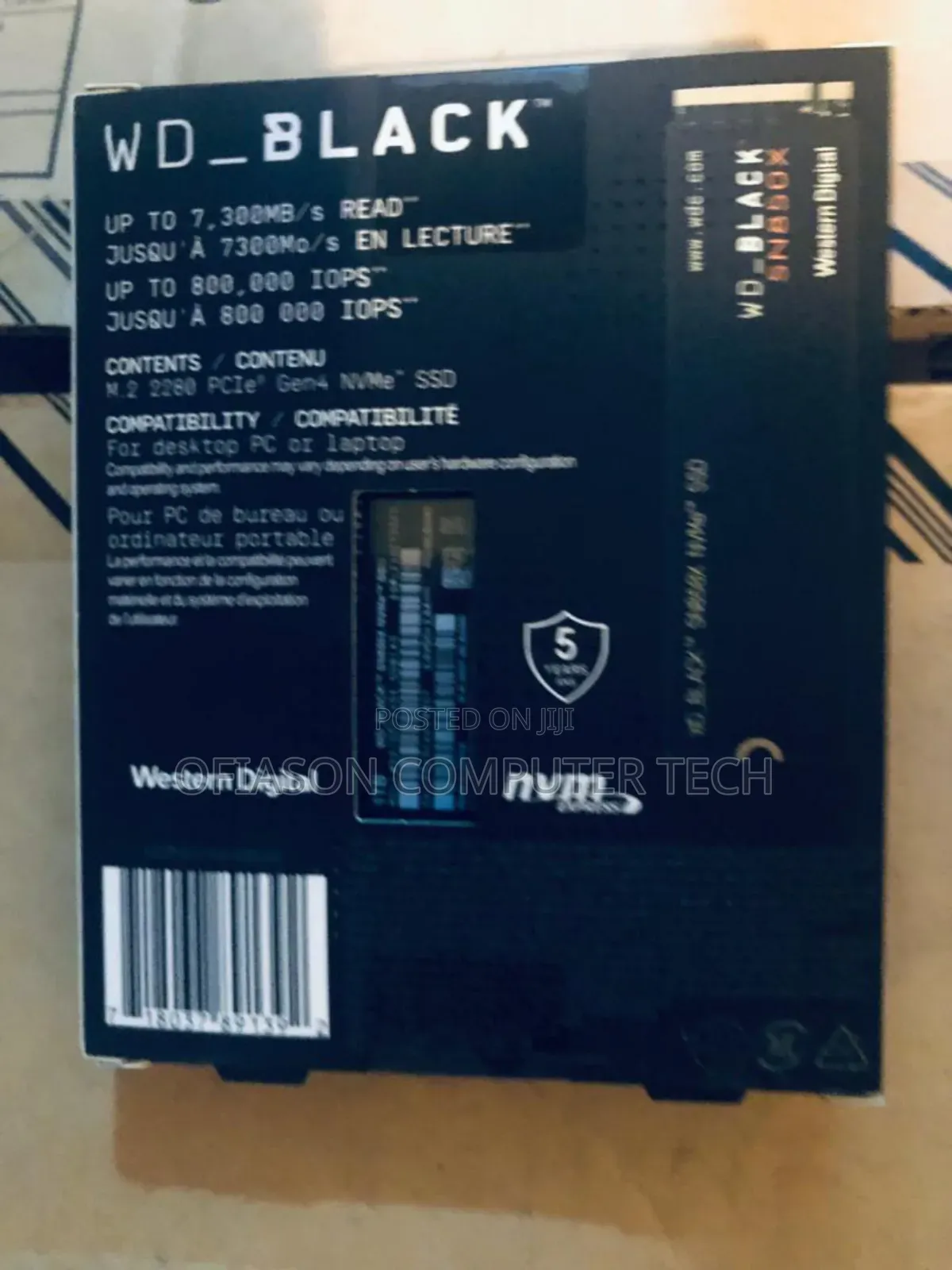 Wd Black Ns850x Nvme Ssd 1tb