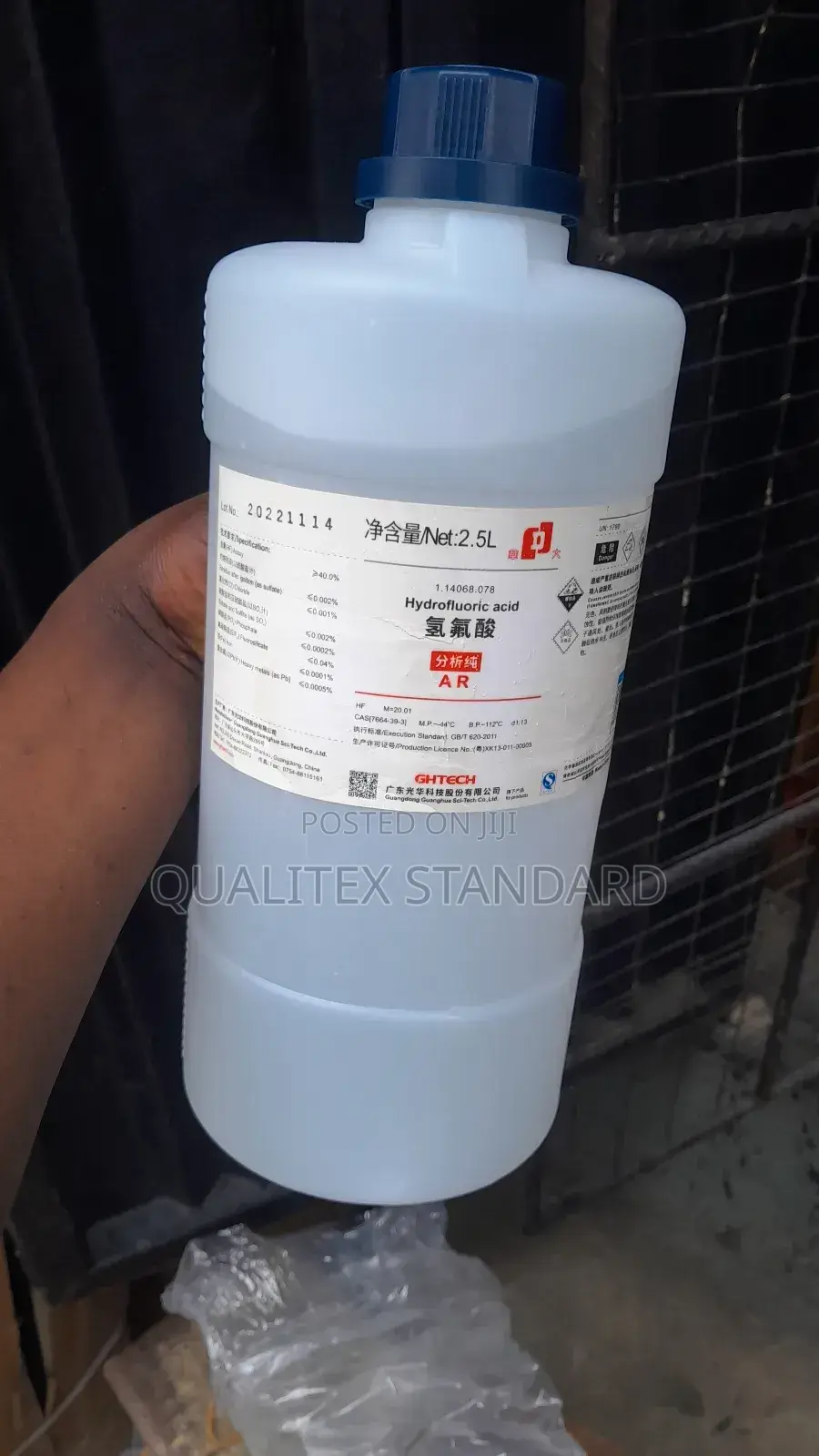 GHTECH Hydrofluric Acid 2.5 Litres