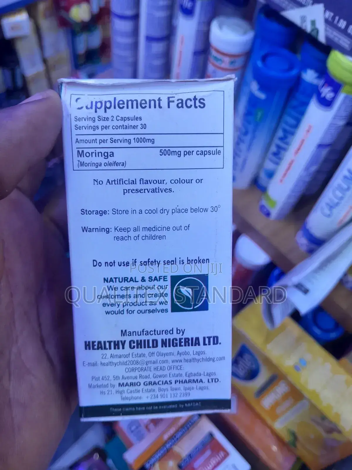1000mg Moringa Capsules ( Original )