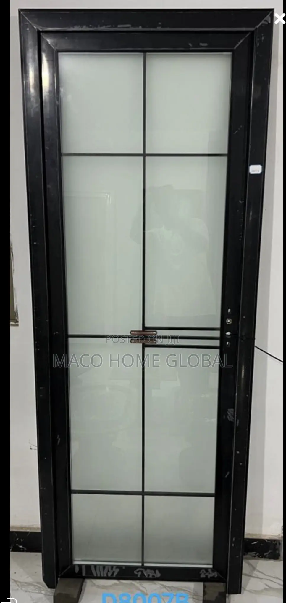 High Quality Turkey Full Glass Toilet Door 750size