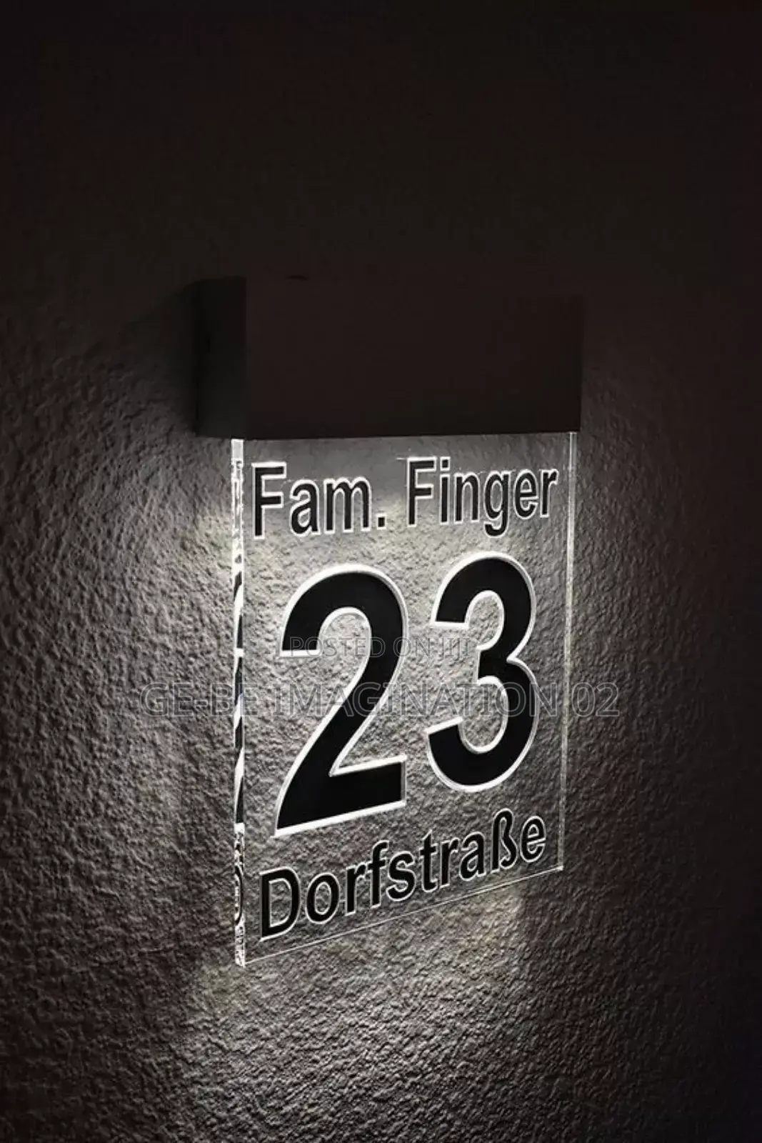 House Number Light Sign