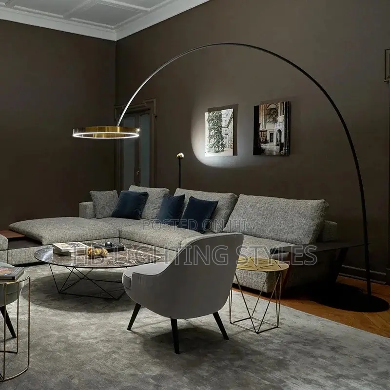 Nordic Circle Fishing Floor Lamp