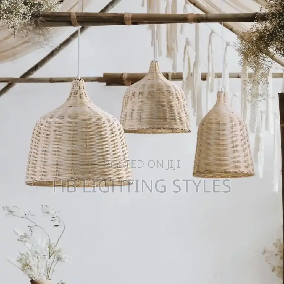 Handmade Vintage Bamboo Farmhouse Bamboo Rattan Lamp Shade