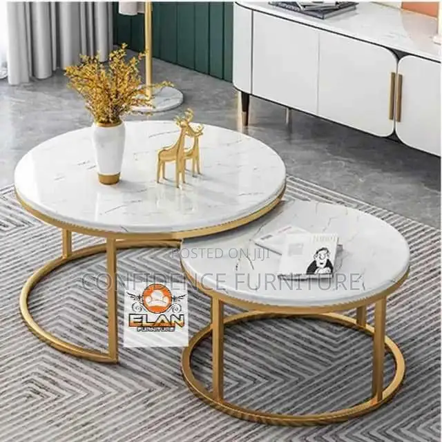 Simple Marble Top Center Table