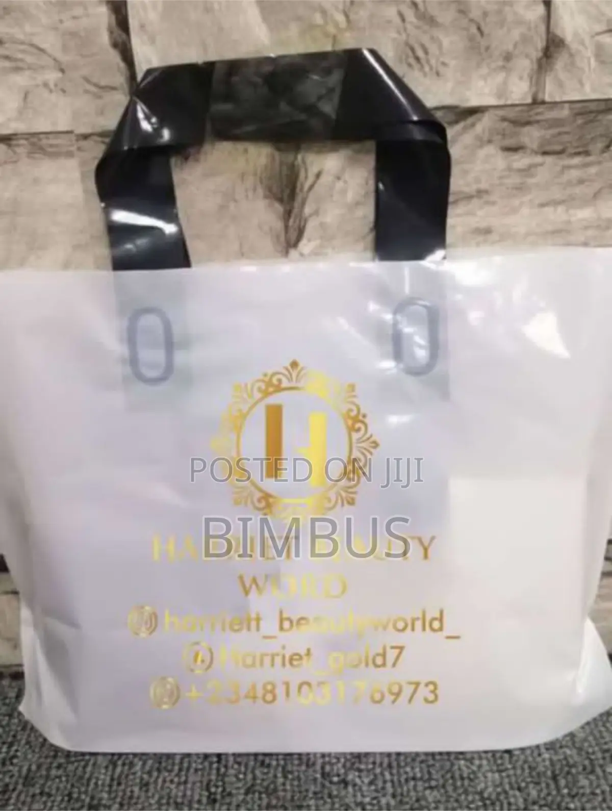 Gold Printed Shopping Nylon