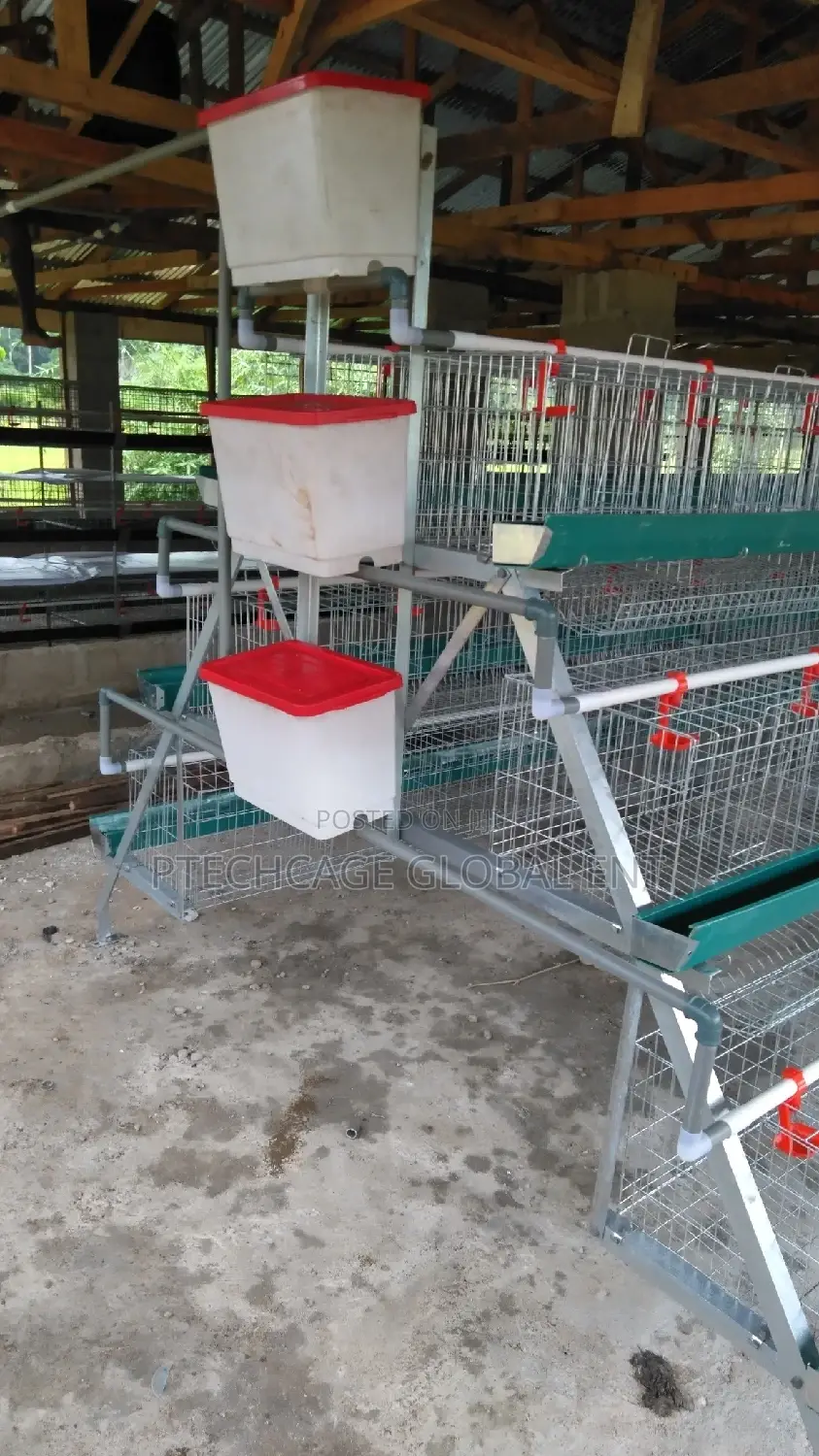 Battery Cages 120 Birds Capacity Hot Deep Galvanized