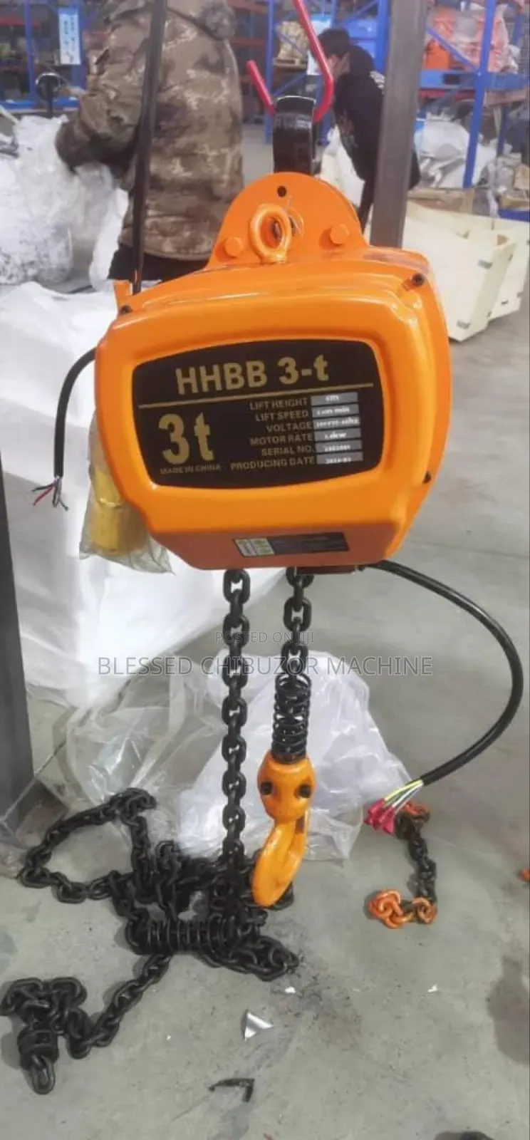 Electric Chain Holst 3 Ton 6m