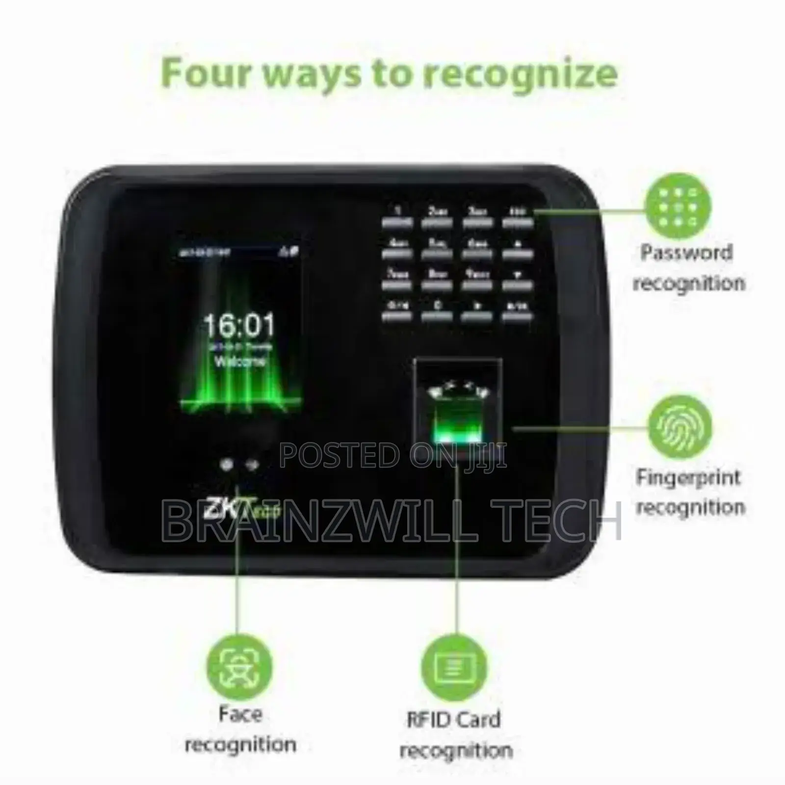Zkteco Mb460 Plus | Face, Fingerprint, Card And Password Terminal