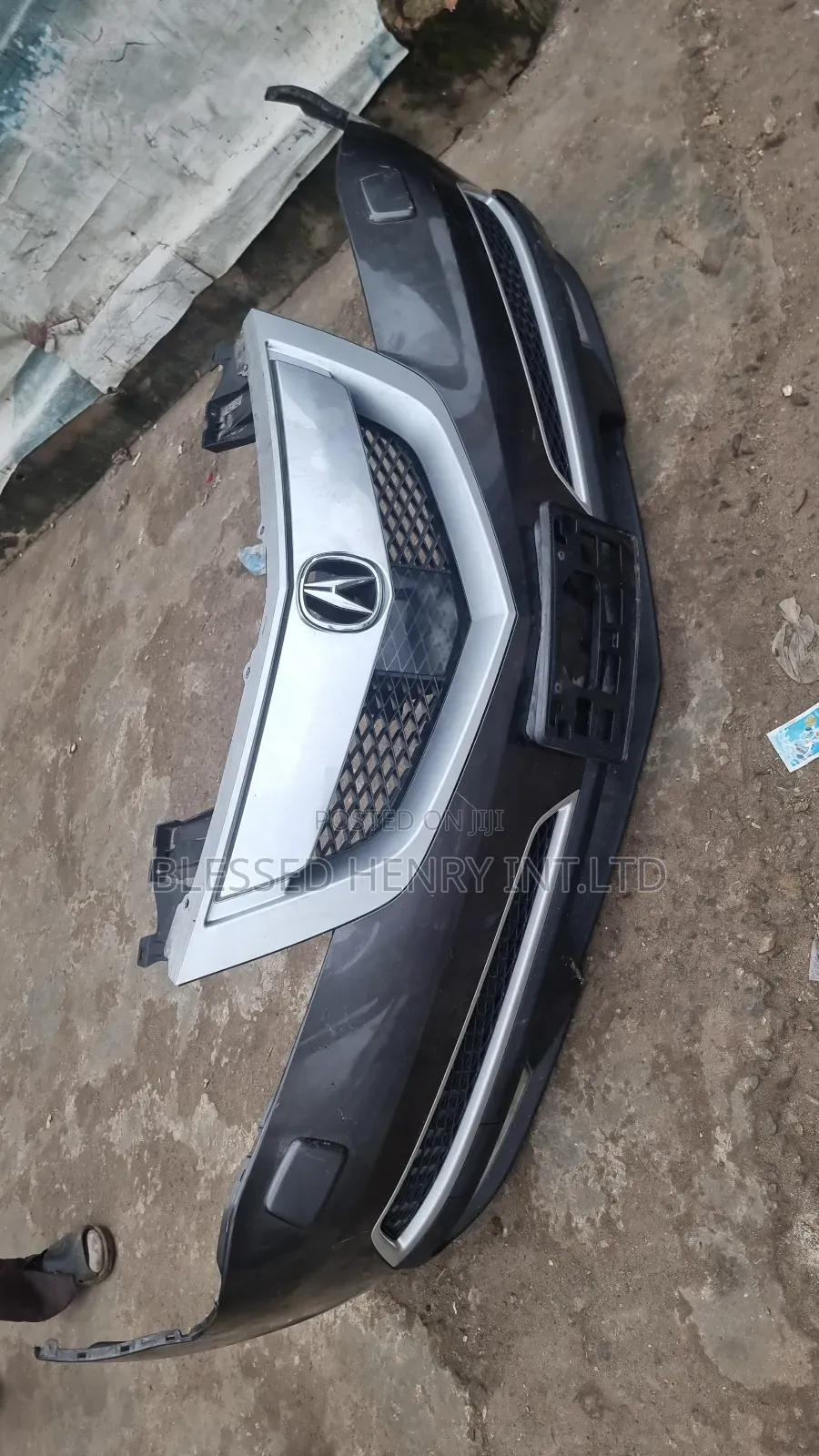 Bumper, Front Grill And Side Mirror