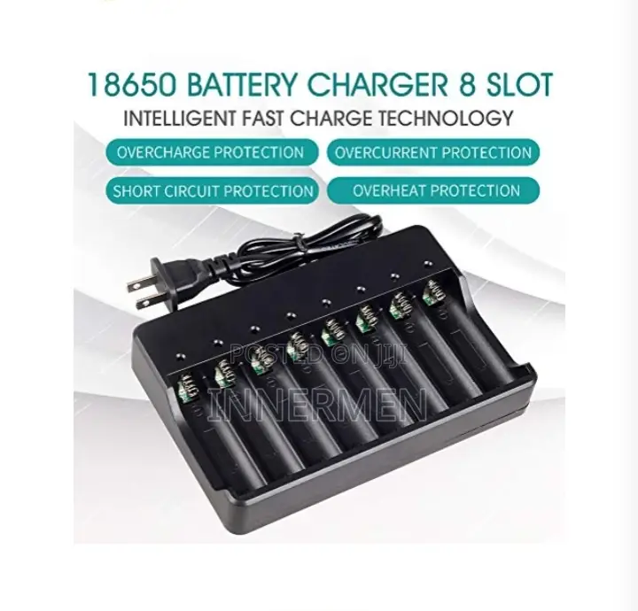 18650 Lithium Battery Charger 8 Slots