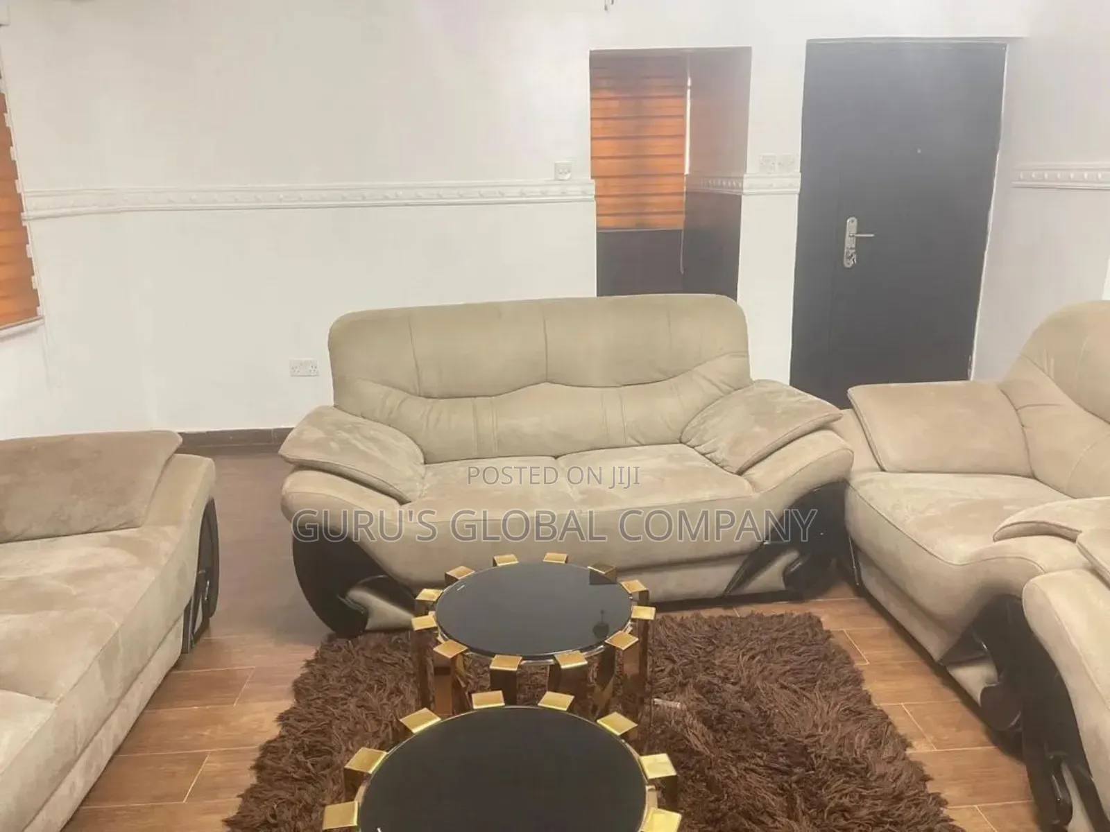 Turkey Fabric Chair Set (3, 2,1,1) Two Side Tables