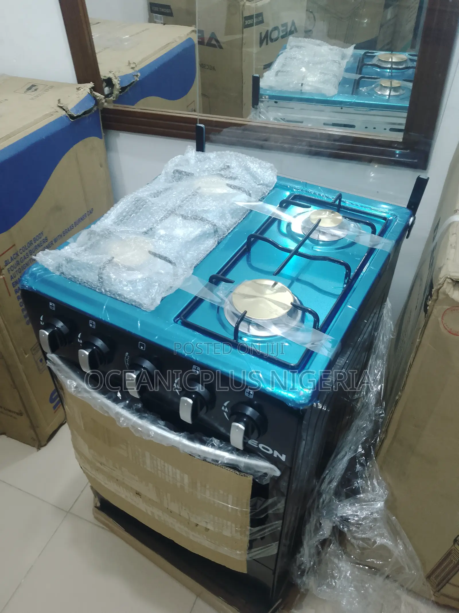 High Efficiency 4 Gas Burner Aeon Cooker With Oven