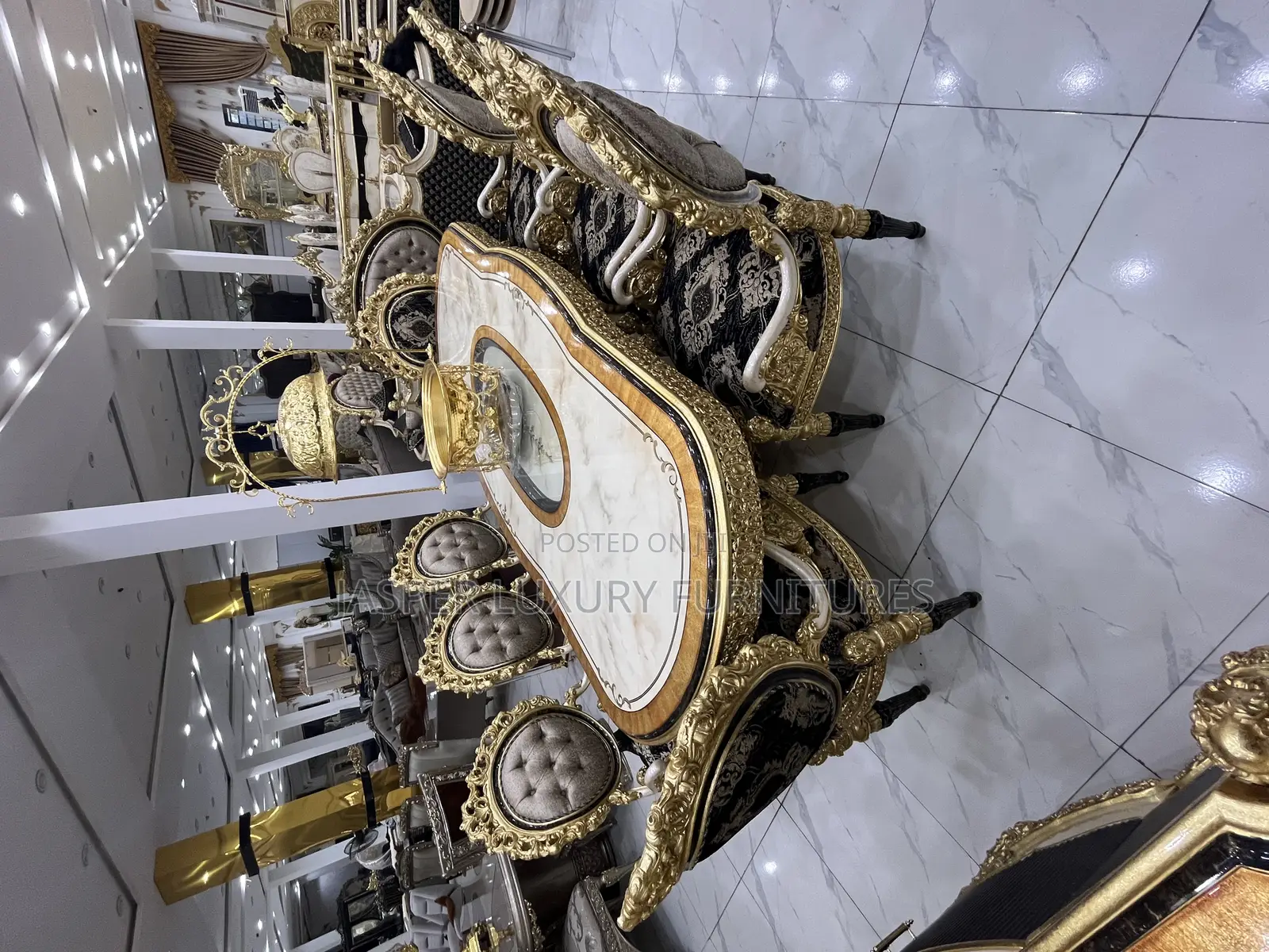 Complete Set of Luxury Royal Turkish Sofa