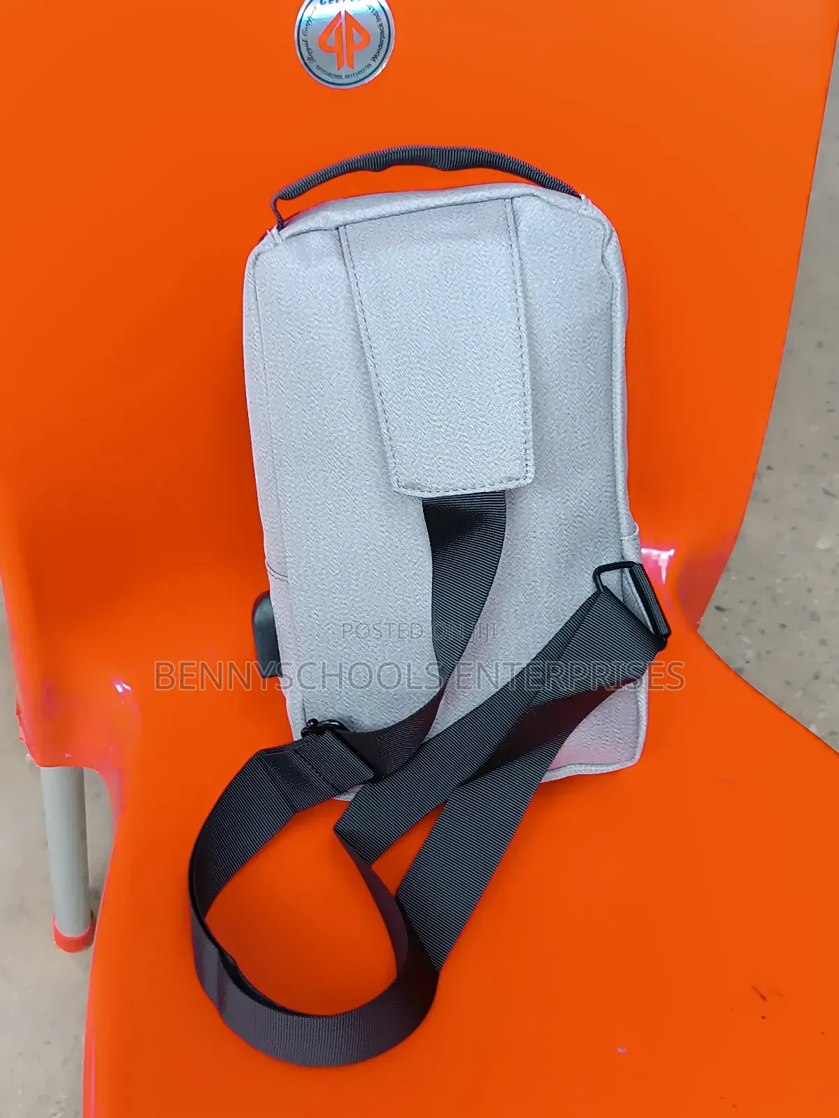 Jing Pin Grey Chest Bag and Crossbody Bag