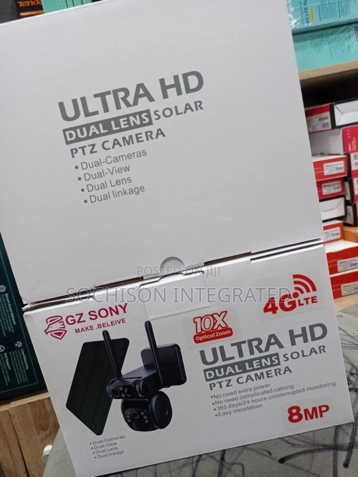 Ubox Ultral 10x 4g 8mp Dual Lens Solar Camera