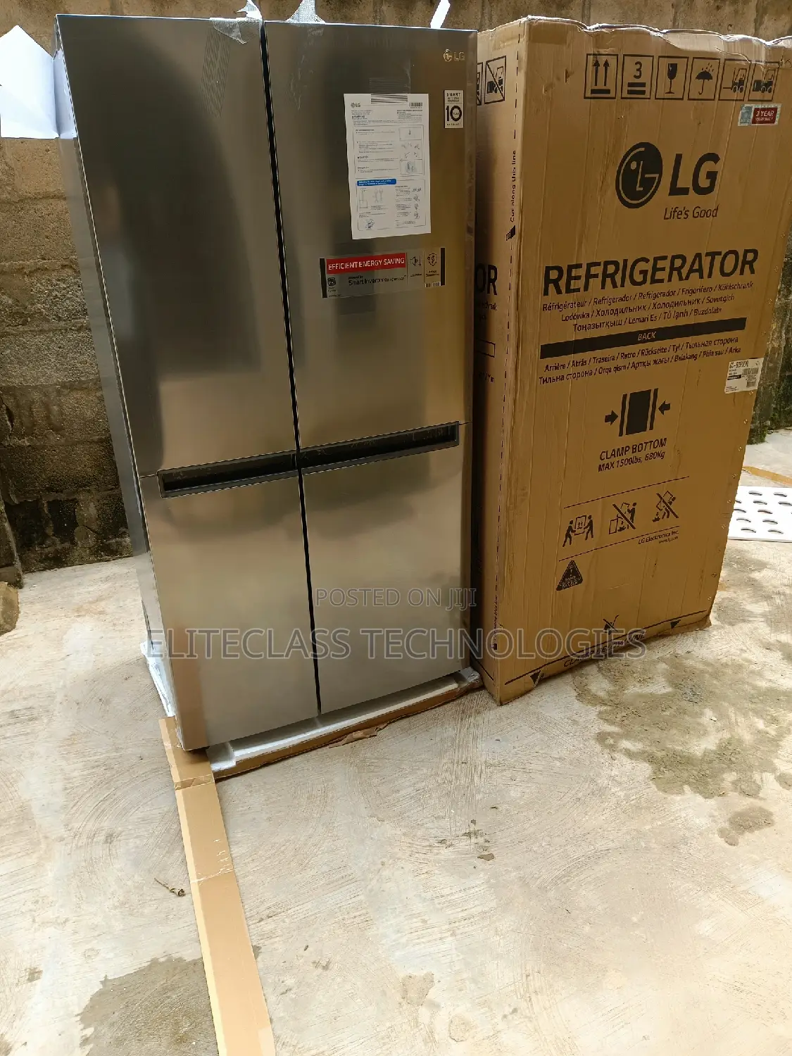 Best Selling LG Side by Side Refrigerator 688L.