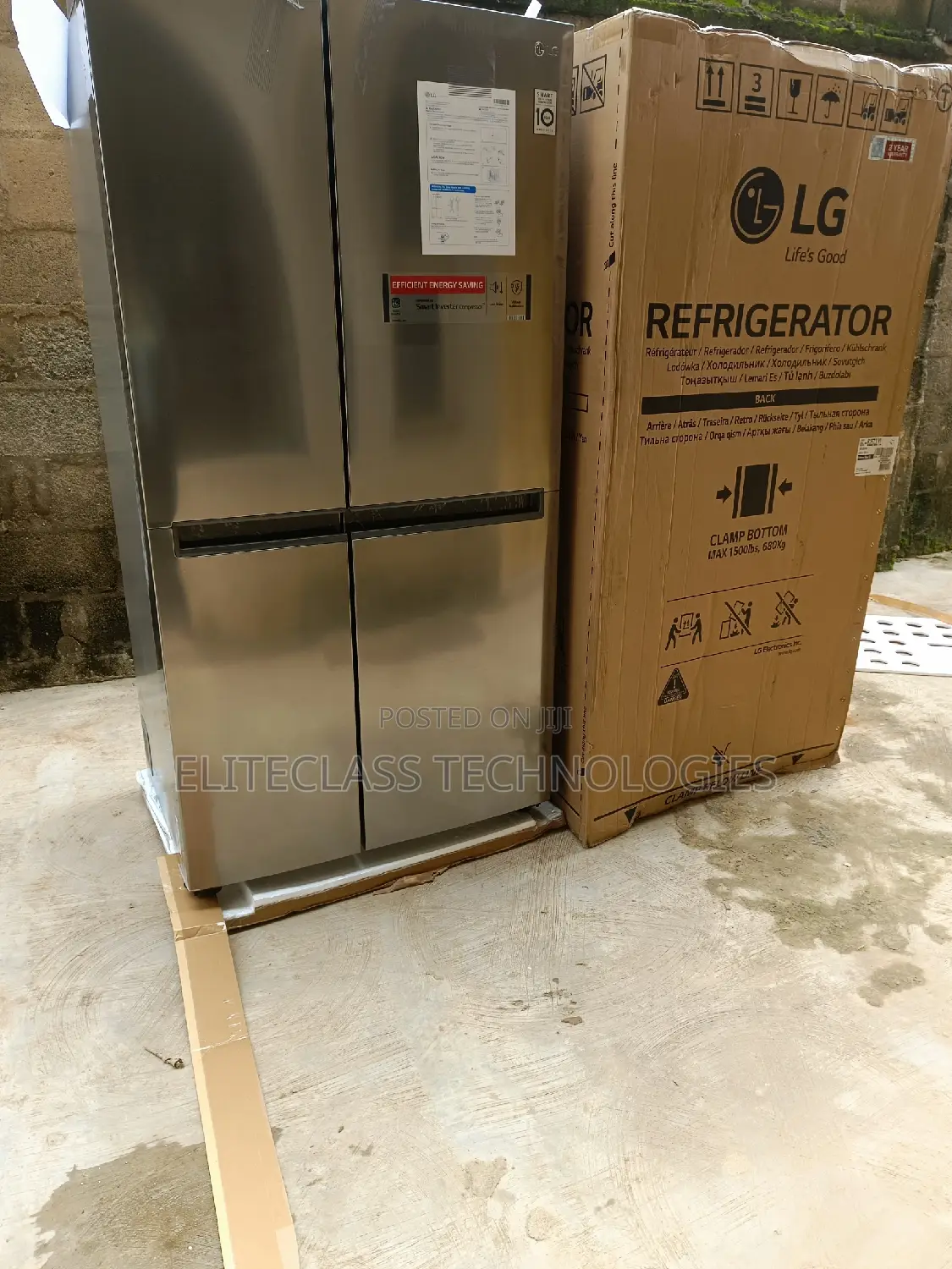 Reliable LG Side by Side Refrigerator REF257JLYL-B (688L).