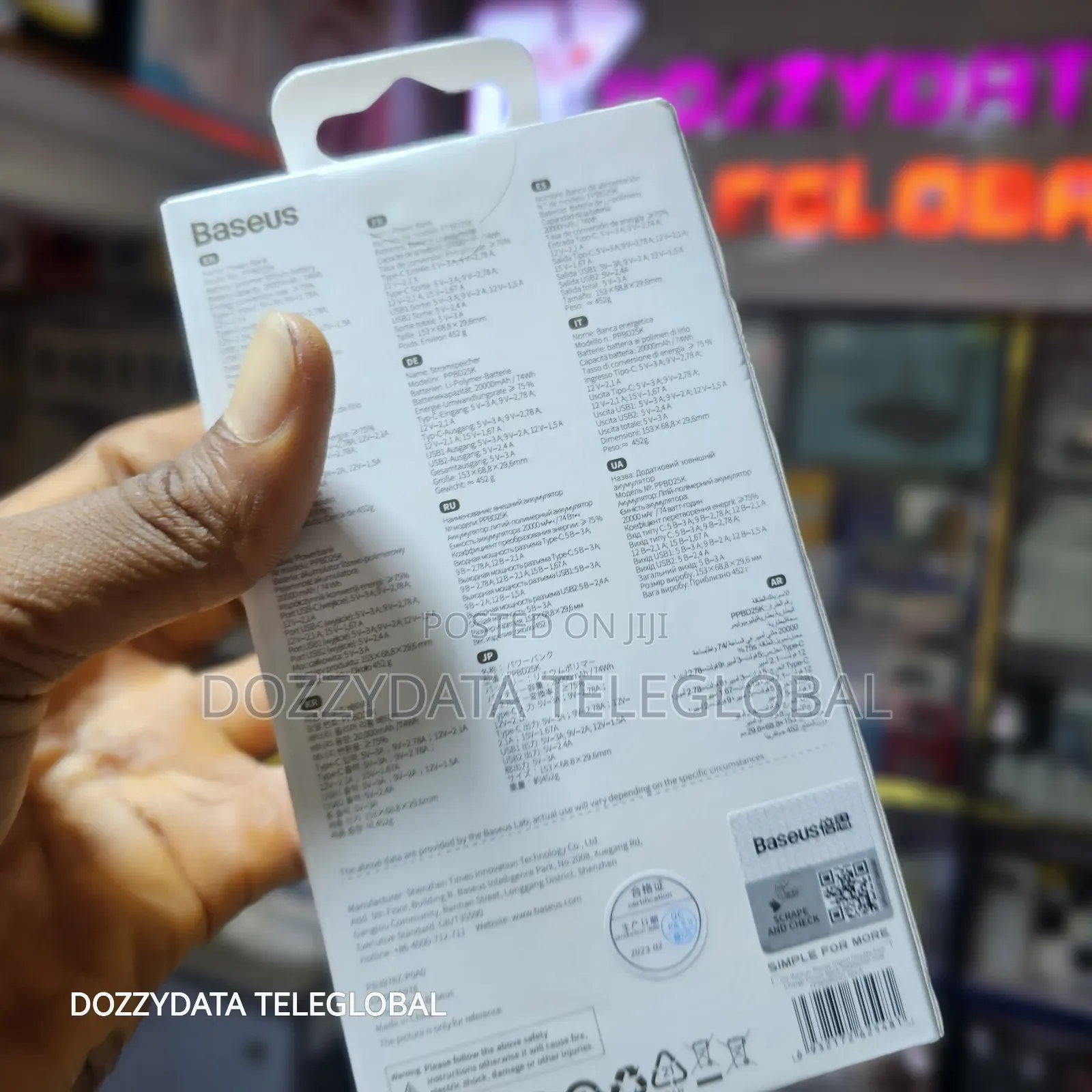 Baseus 20000mah 25W Digital Display Fast Charge POWERBANK