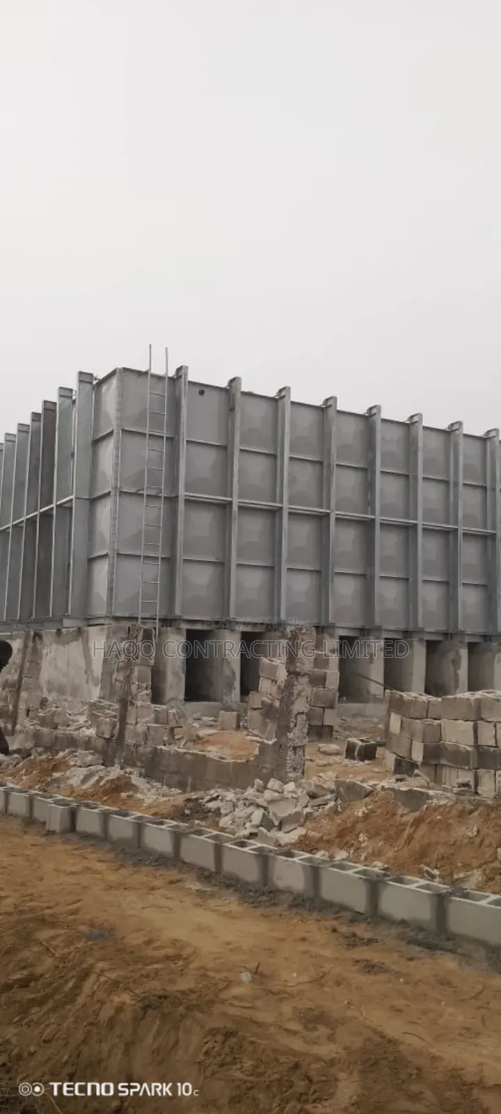 Reinforced Fibreglass GRP,FRP Water Tank Construction