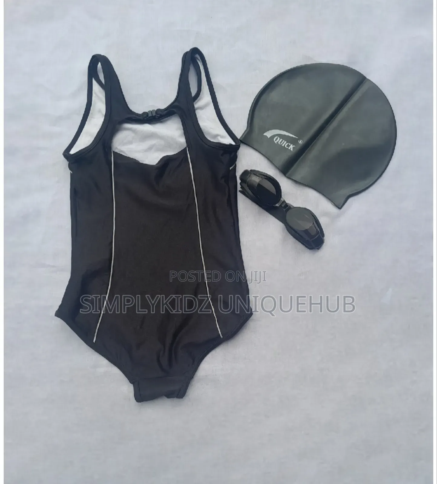 Swim Wear+Cap+Glass