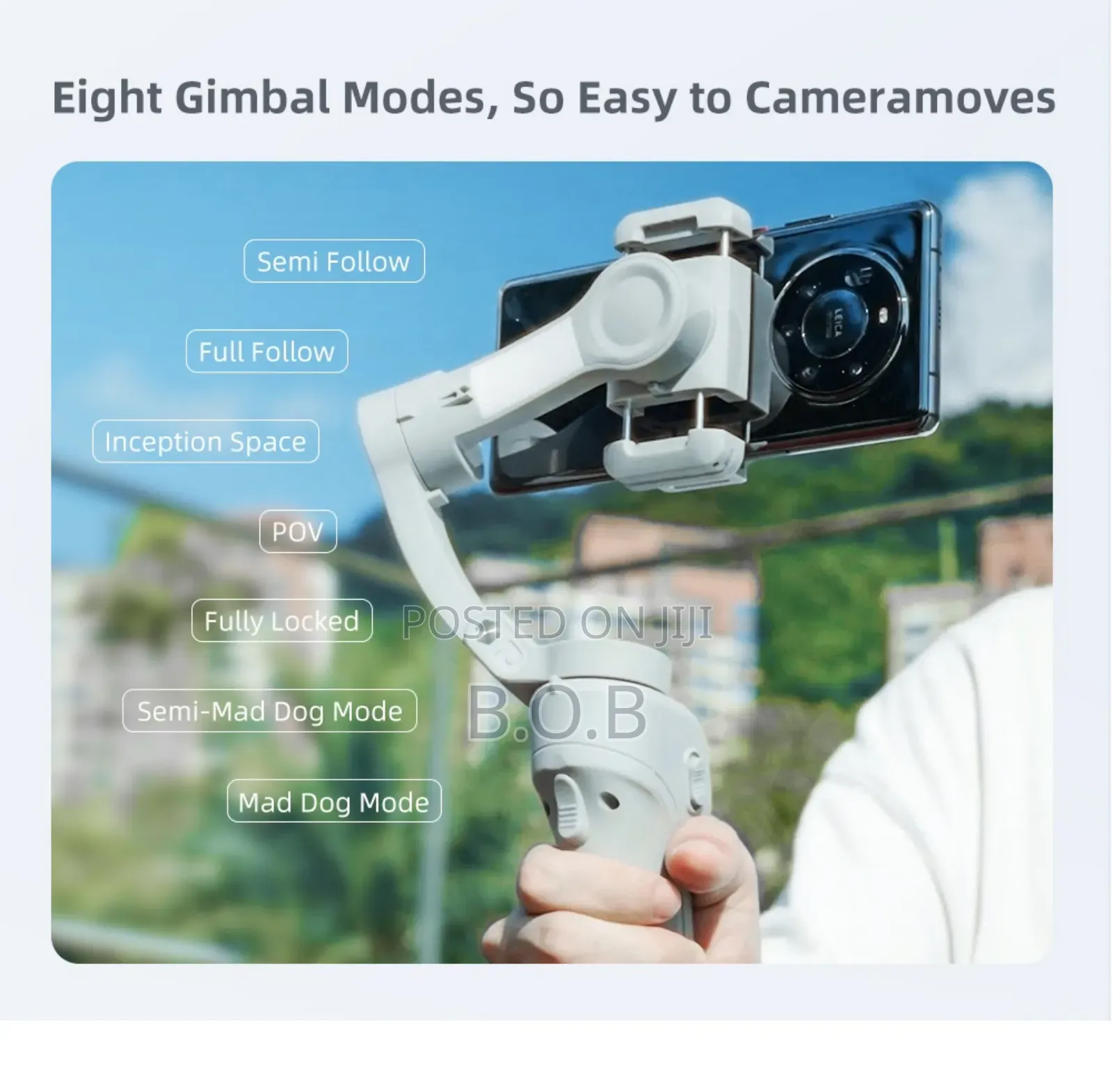 Handheld Gimbal Stabilizer ( 3-Axis Anti Shake , Foldable)