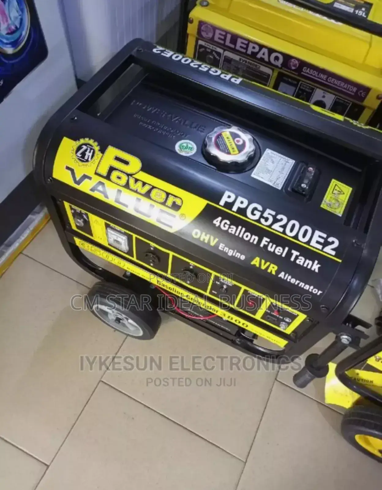Original Power Value Key Starter Gen 5200e2 Long Coil 3.5kva