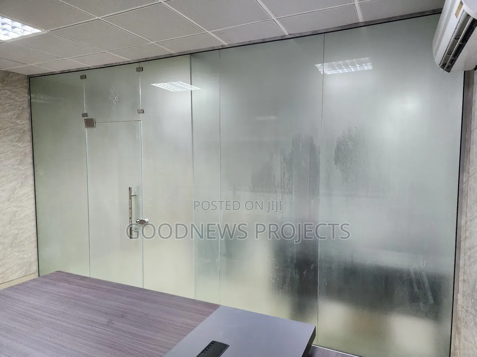 Full Frosted Office Glass Partition