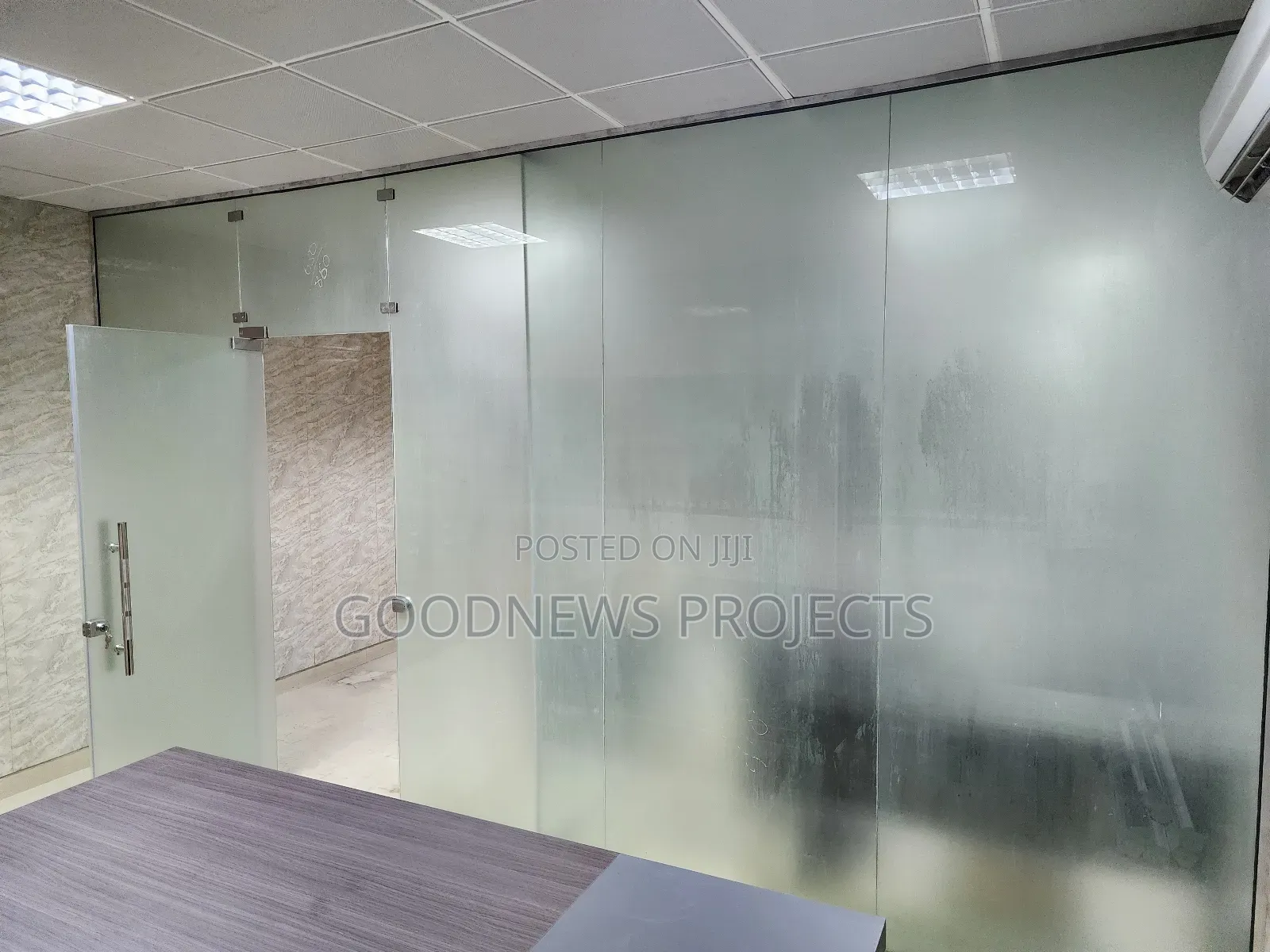 Full Frosted Office Glass Partition