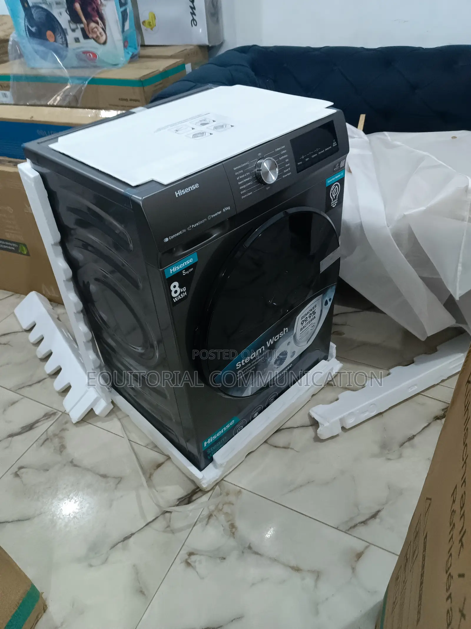 Active Hisense 8kg Wash and Dry Front Load Washing Machine 