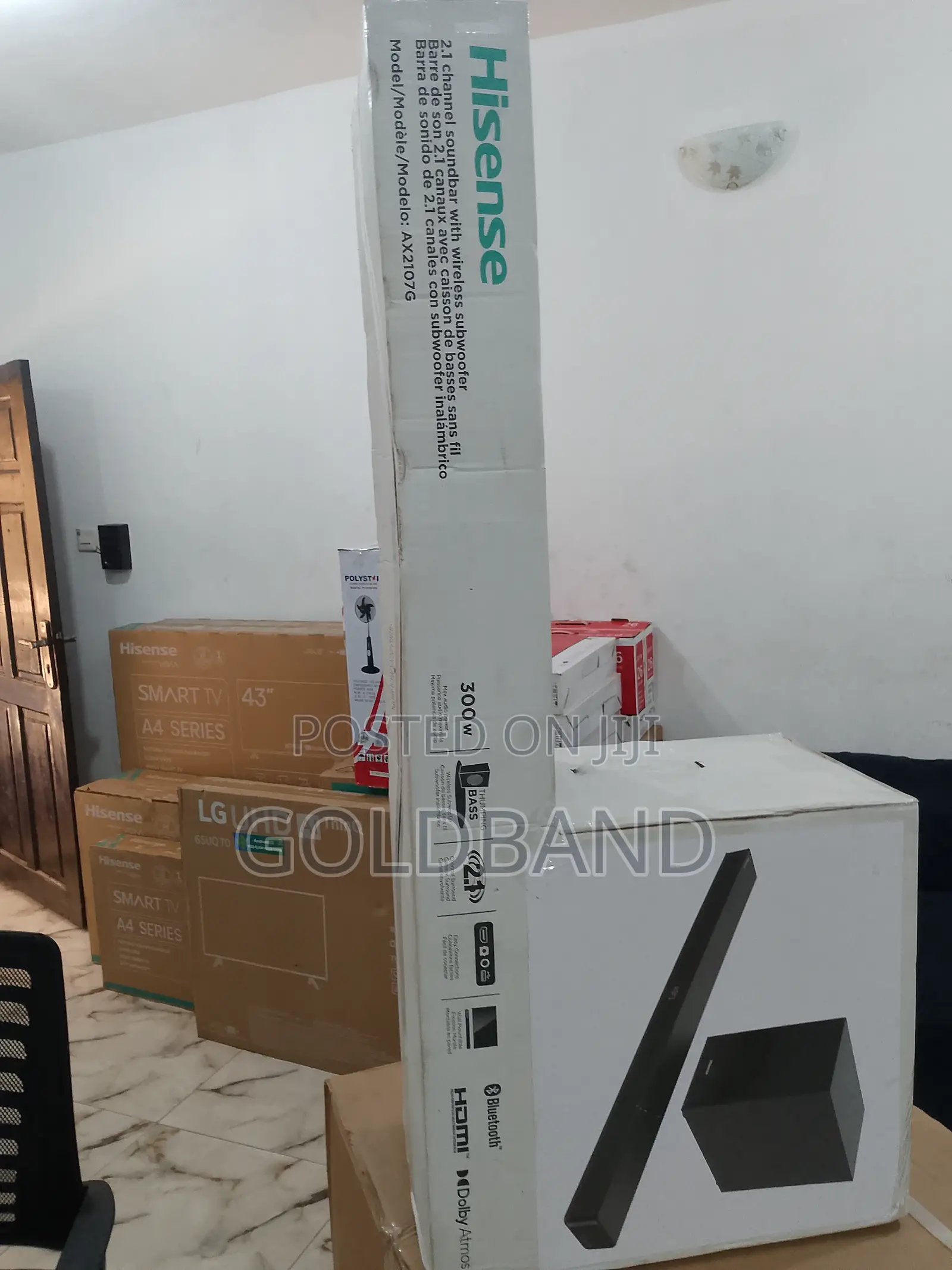 Eazy-to-Use 300w Hisense Sound Bar "AUD2107G"