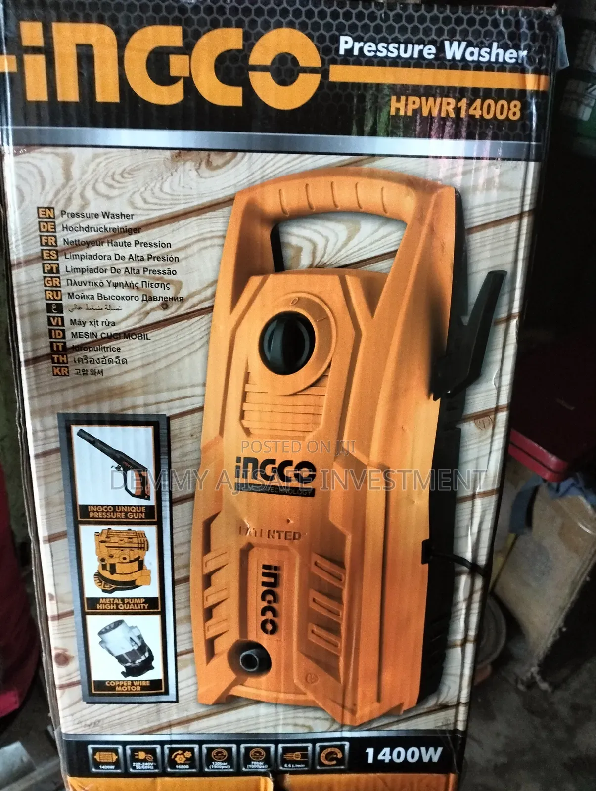 Electric Pressure Washer 1400w