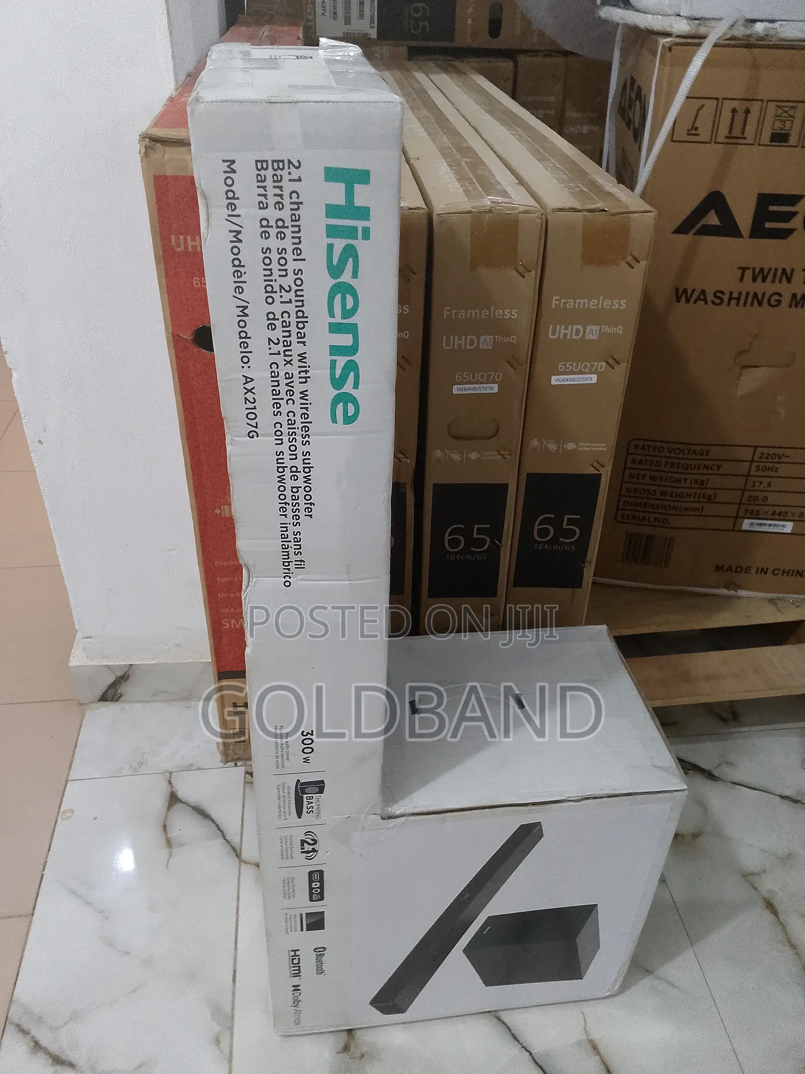 Sleek 300watt Hisense Sound Bar "AUD2107G"