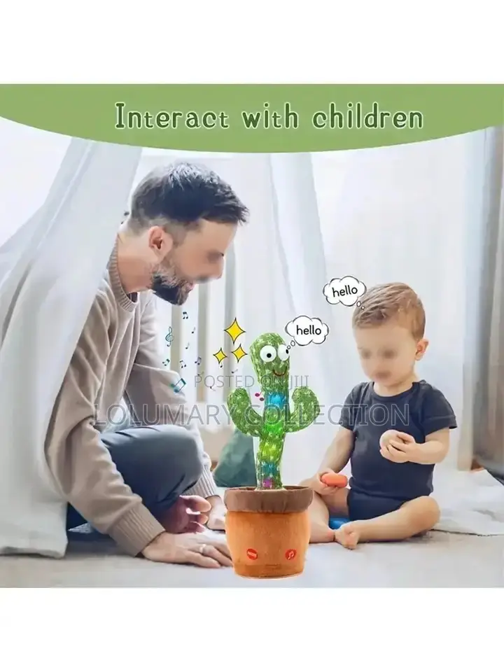 Baby Talking Toy Sing and Dance Cactus Voice Interactive Toy