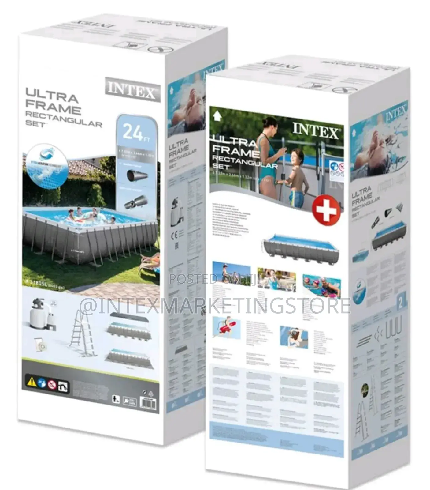 INTEX 24 X 12 X 52" Ultra XTR Frametm Rectangular Pool Set