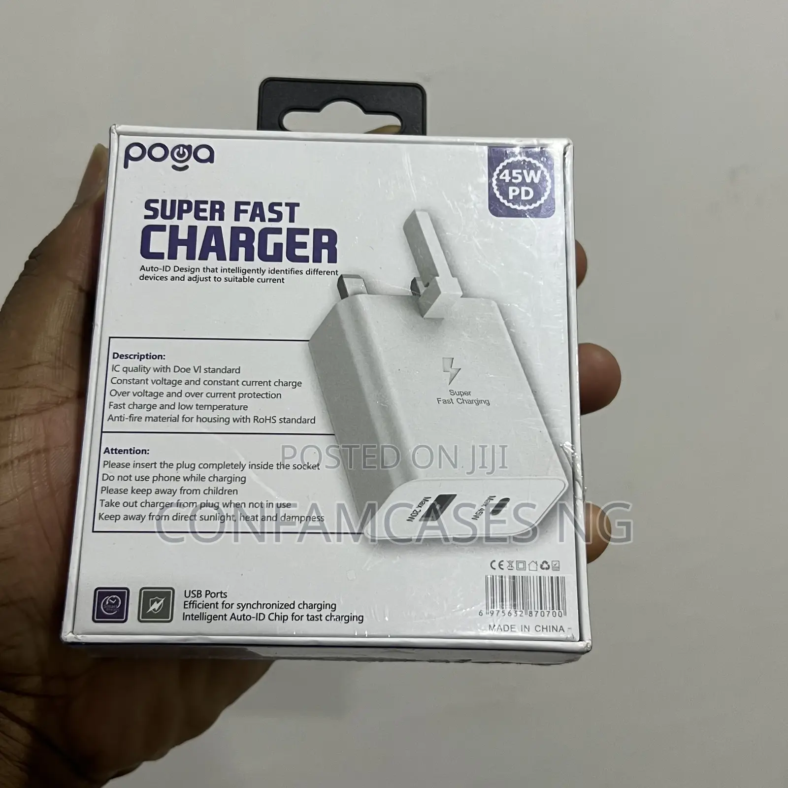Poga Power Box 2 45w Super Fast Charger