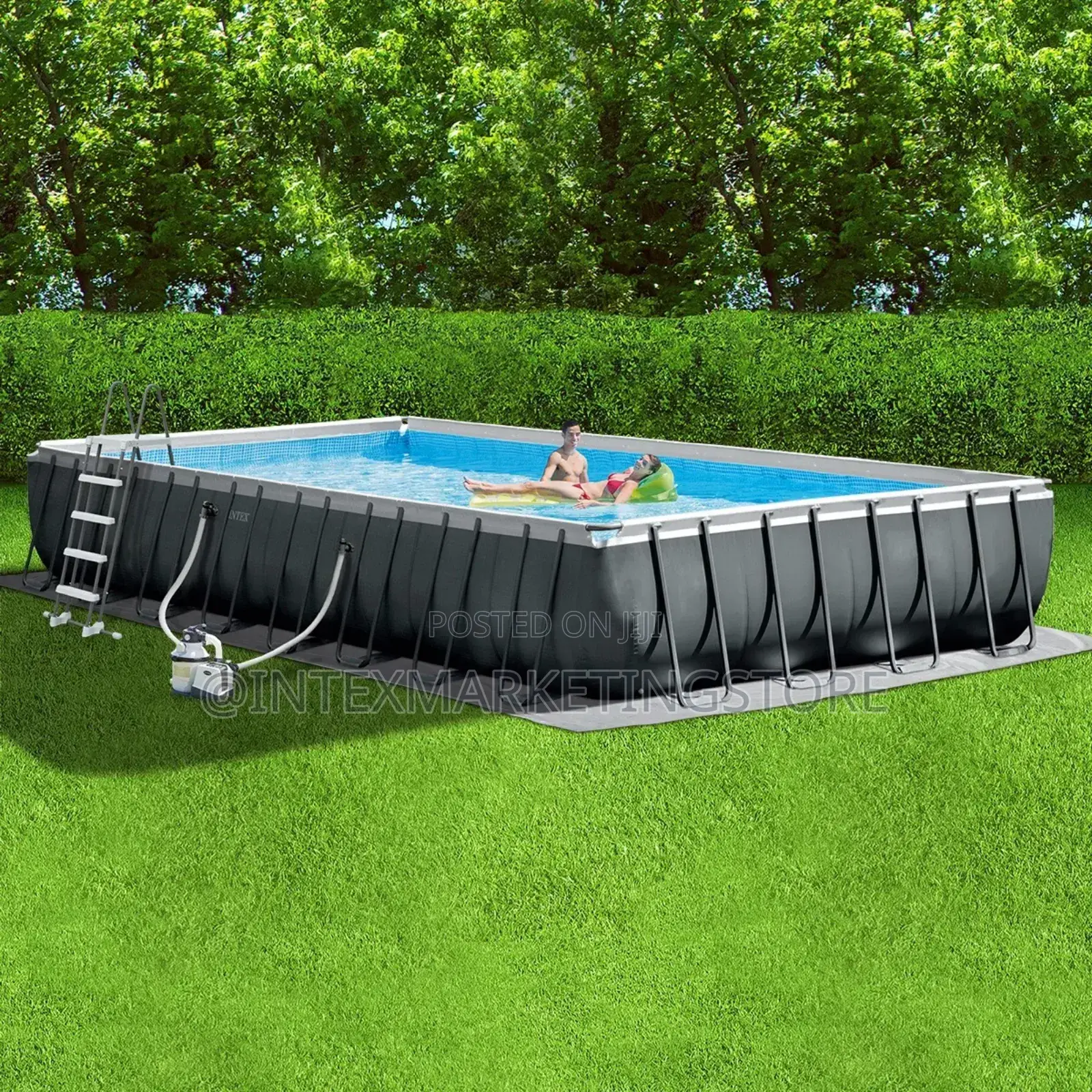 INTEX 32ft X 16ft X 52in Ultra XTR Rectangular Pool Set