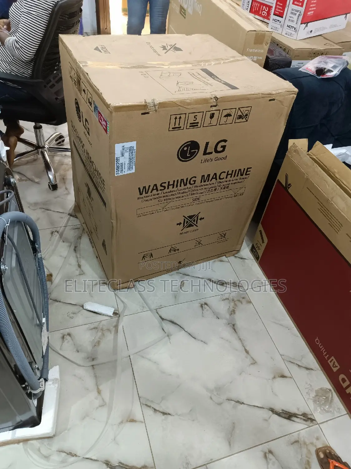 Portable LG 12kg Automatic Washing Machine (WM4V9BCP2EE)